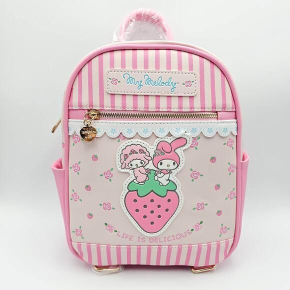Sanrio My Melody and My Sweet Piano Strawberry Pink Mini Backpack Bag New main image 4